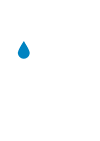 White logo, blue drop. Transparent background White logo, blue drop. Transparent background