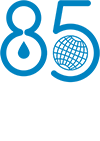 Blue logo, white text Blue logo, white text